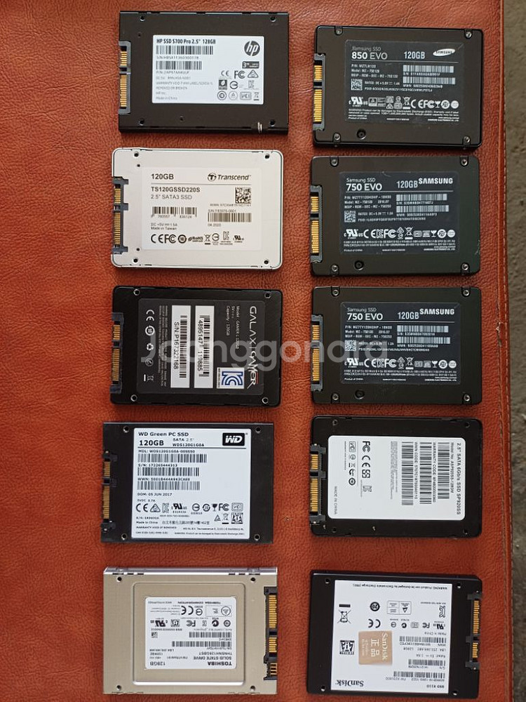 ssd 120gb 6개+128gb 4개일괄--1