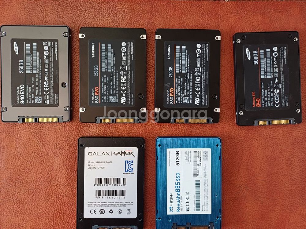 ssd 512gb +500gb+250gb 3개+240g--0