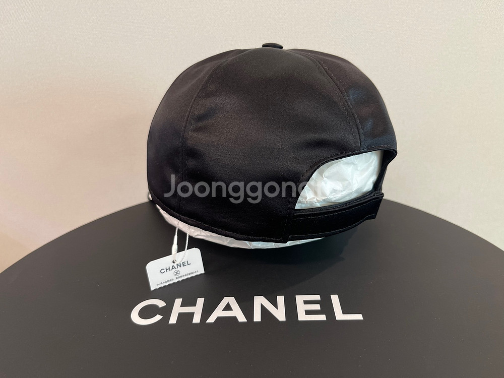 샤넬 CC 로고 진주 제니 볼캡--4