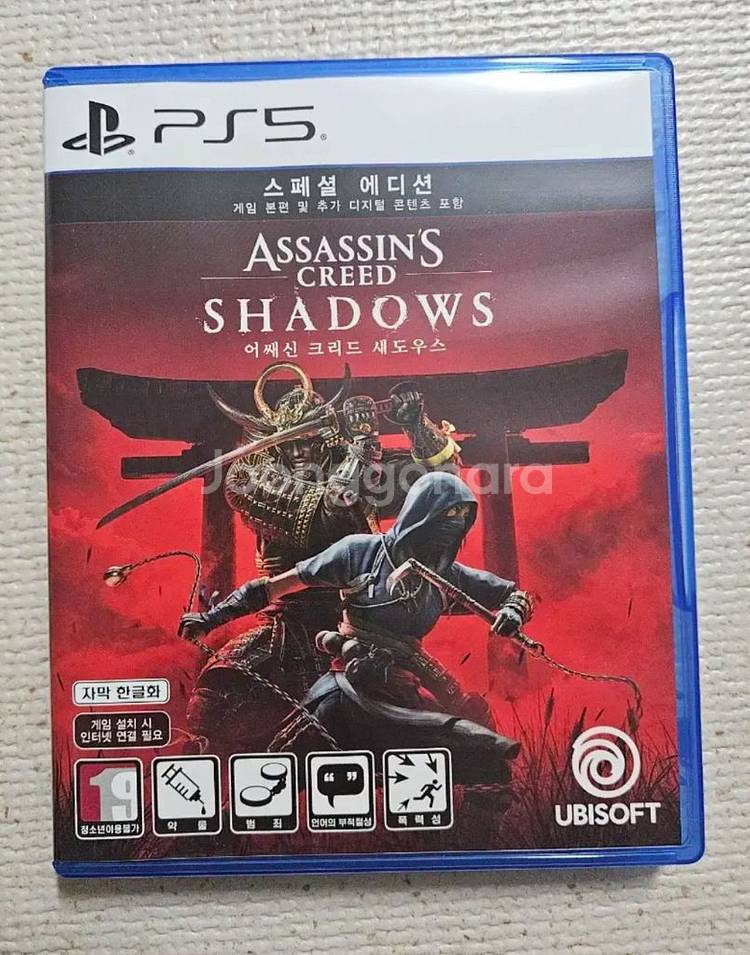 PS5 어쌔신크리드 섀도우스 코드미사용 팜니다--0