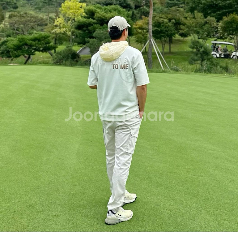 지포어 남성 골프웨어 하프 슬리브 후디 티셔츠--9