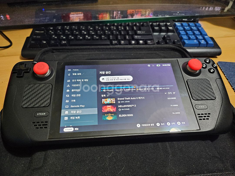 스팀덱 lcd 1T(64g교체)--0