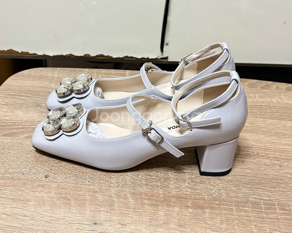 큐빅 메리제인 미들힐 230--3