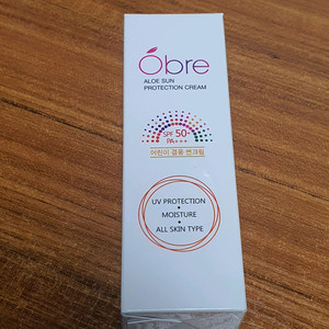 오브레 알로에 선크림 새상품