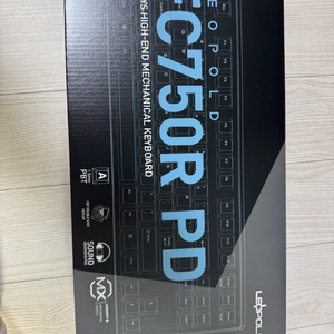 레오폴드 fc750r pd 저소음적축 차콜블루