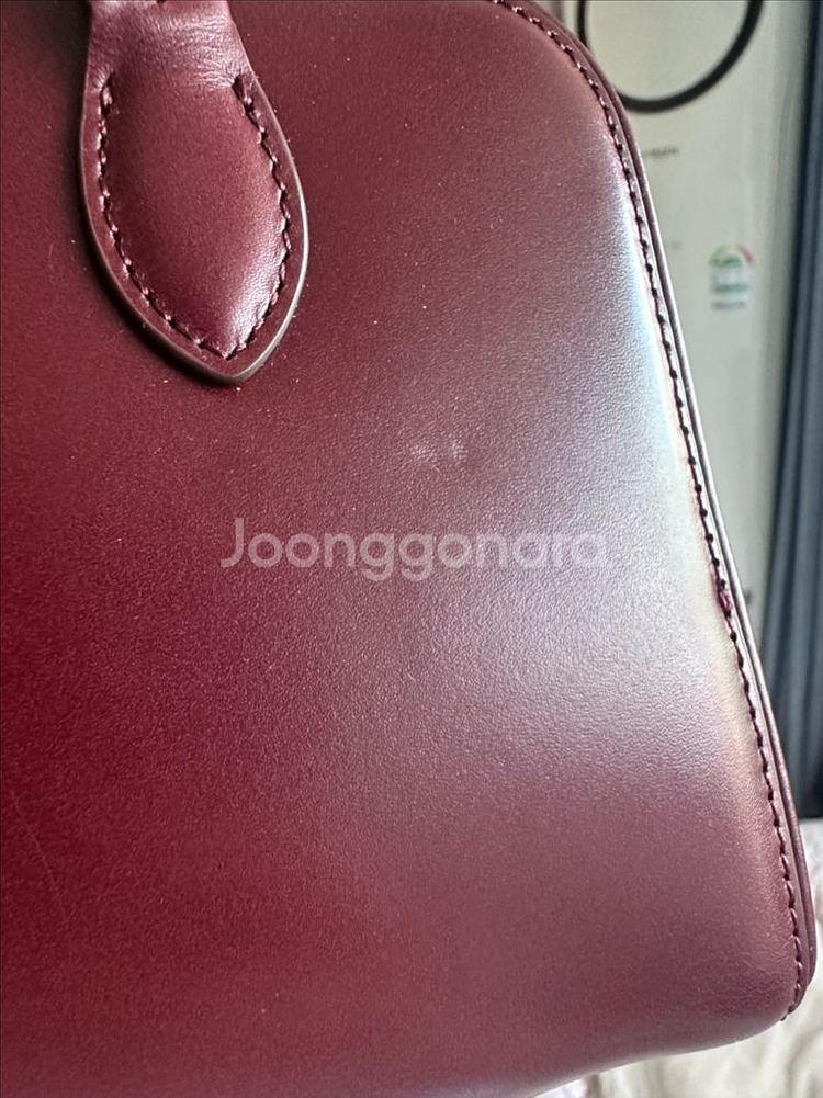 투티에 버건디 미니백--5