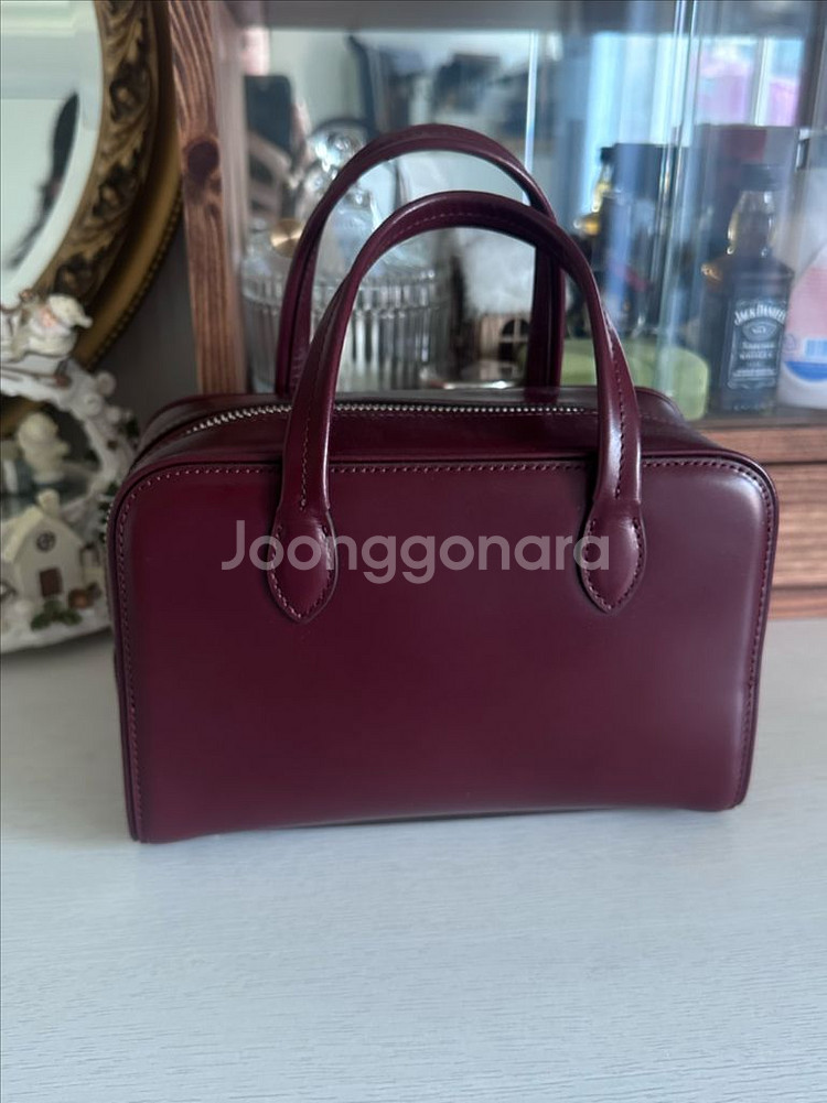 투티에 버건디 미니백--1