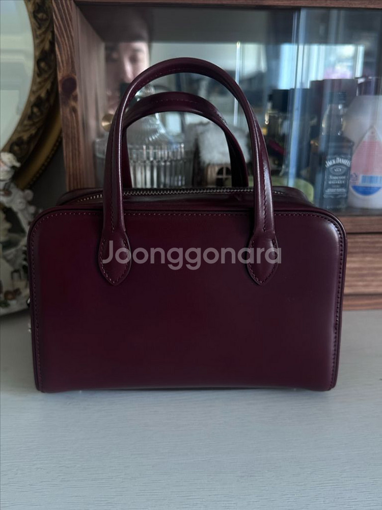 투티에 버건디 미니백--3