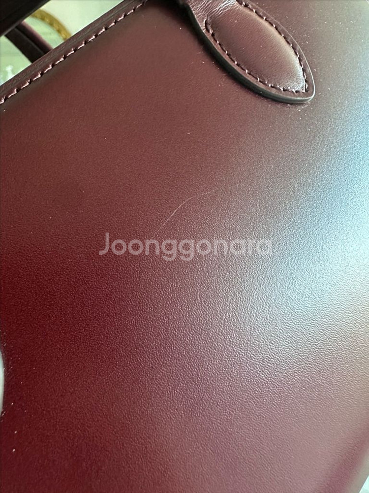 투티에 버건디 미니백--4