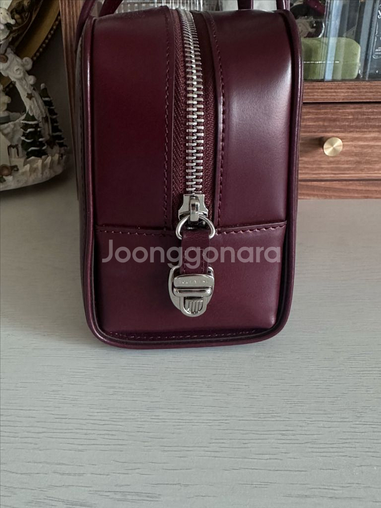 투티에 버건디 미니백--2