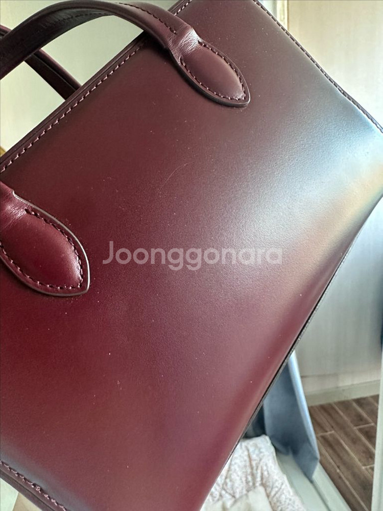 투티에 버건디 미니백--6