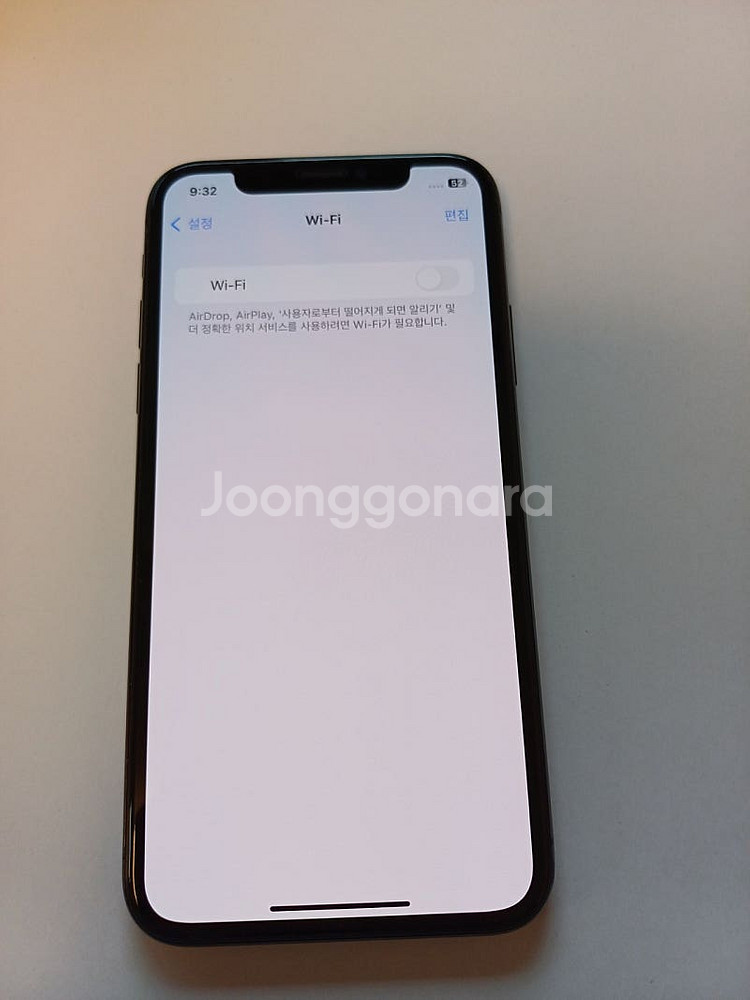 상태좋은 아이폰X 64GB /와이파이안됨--9