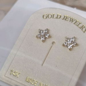 14k 스타몬드 정품 별빛나 귀걸이 보증서 있음