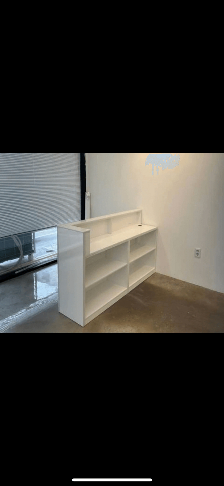 화이트 카운터 테이블 안내데스크 인포데스크--2