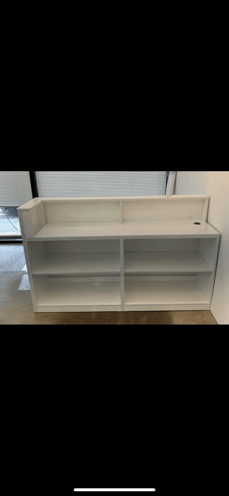 화이트 카운터 테이블 안내데스크 인포데스크--1