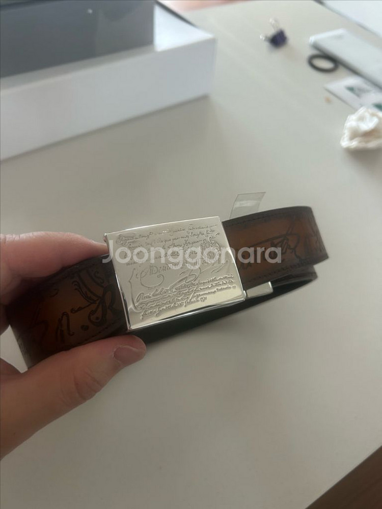벨루티 스크리토 버클 벨트--1