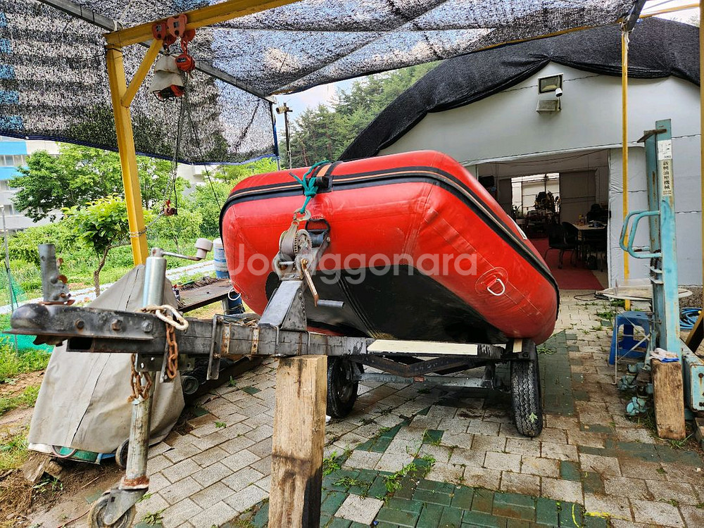 고무보트 340,야마하15HP(4CY),트레일러 일괄판--0