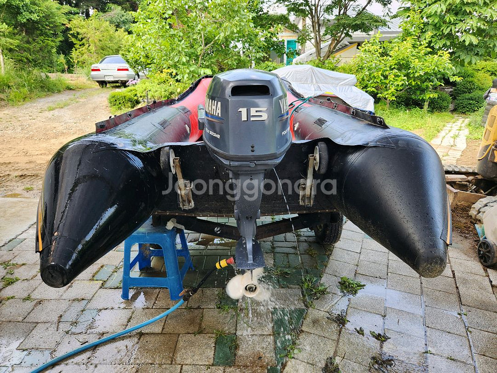 고무보트 340,야마하15HP(4CY),트레일러 일괄판--4