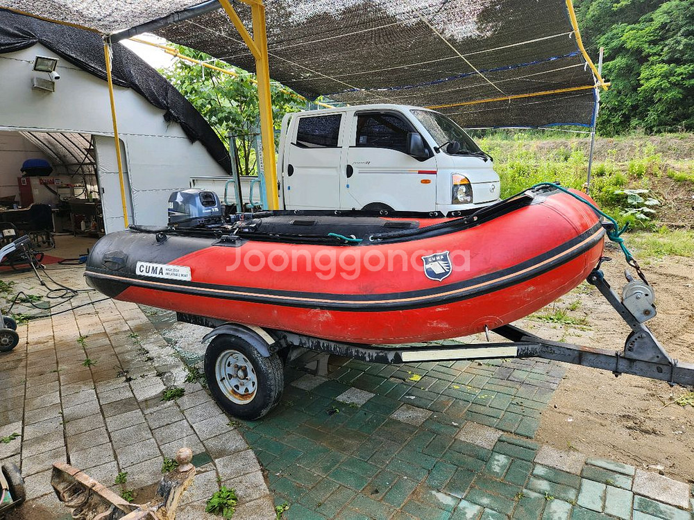 고무보트 340,야마하15HP(4CY),트레일러 일괄판--1