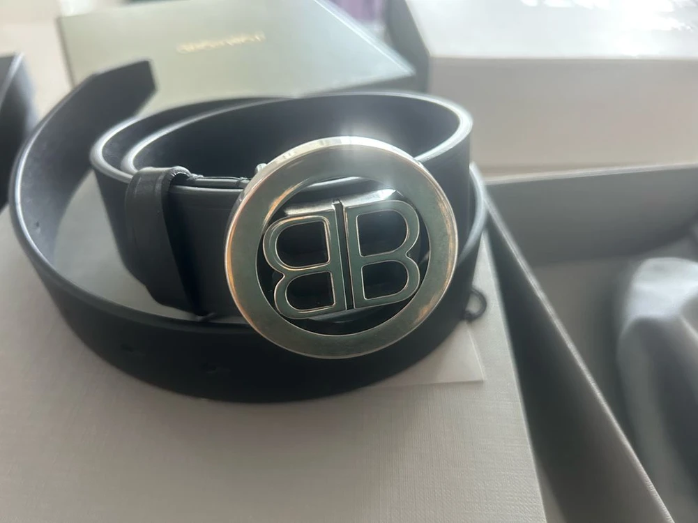 발렌시아가 BB 로고 벨트 이미지