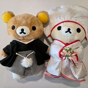 리락쿠마 신랑 신부 인형 세트