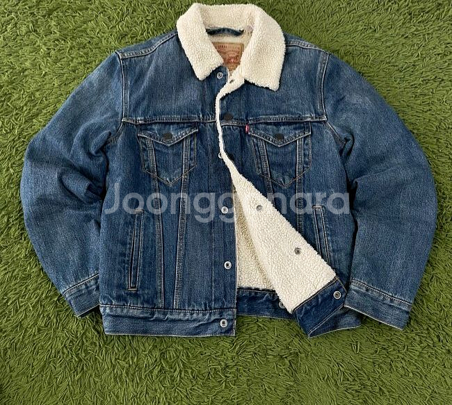 리바이스 양털 여자 청자켓 데님자켓 90/S--0