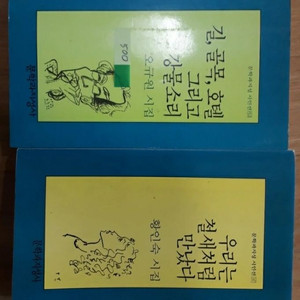 시집 2권 일괄(각 112p, 136p)