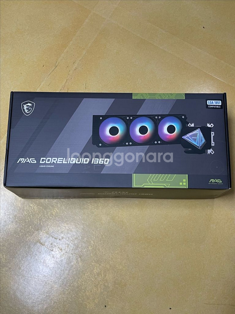 MSI MAG 코어리퀴드 I360 (블랙) 새상품 판매--0