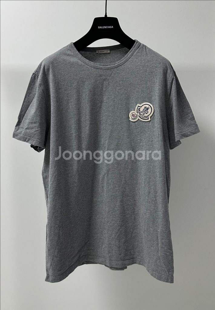 [3XL] 몽클레어 더블로고 남성 반팔 (2회착용)--0