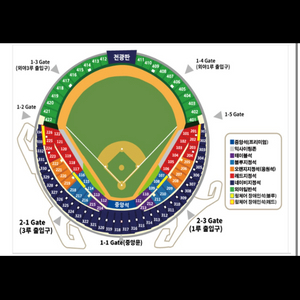 6/6(금), 7(토) 두산 vs 롯데 1루, 3루