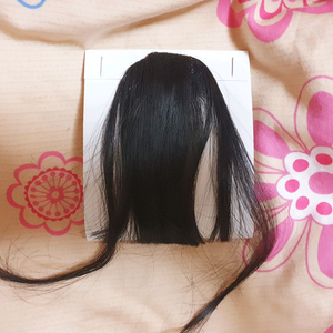 앞머리 가발 새제품 미사용 흑모