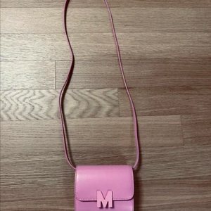 MSGM 미니백 소가죽 파스텔 핑크