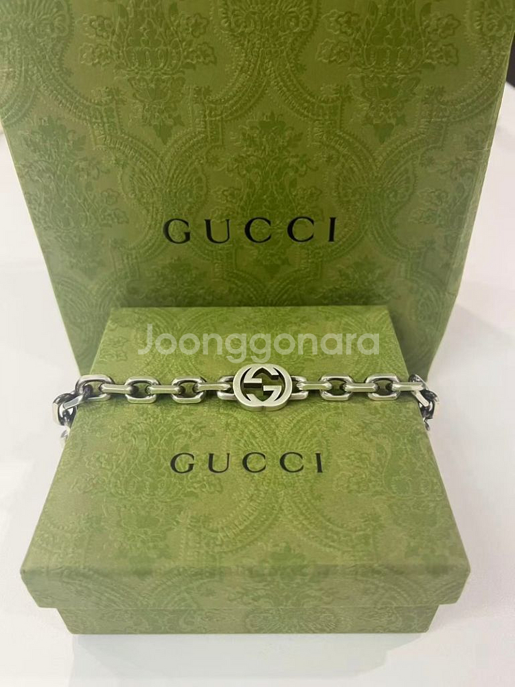 구찌 인터로킹G 팔찌--0