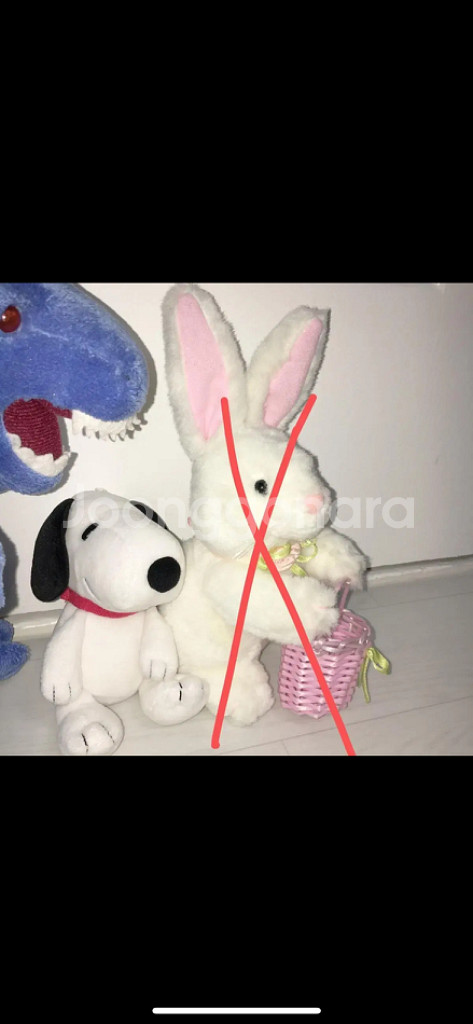 빈티지 고전 곰인형 토끼 공룡 인형 스누피--5