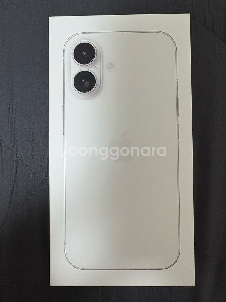 아이폰16 128기가 자급제 미개봉(화이트)--0