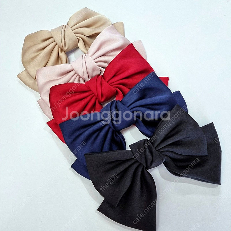 아동 여성 새틴 왕리본핀 새상품--2