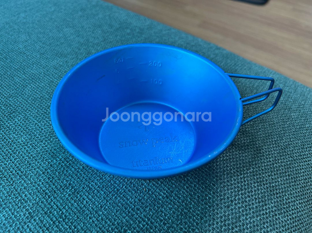 스노우피크 티타늄 쉐라컵 200ml 블루 E-104-E--1