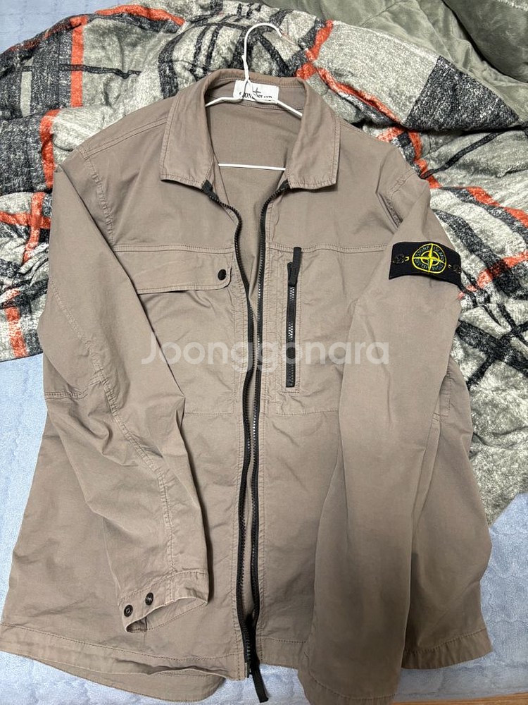 24ss 스톤아일랜드 수피마 코튼 오버셔츠 도브그레이--1