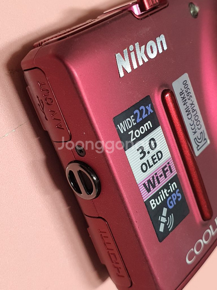니콘 S9500 메탈릭 레드--2