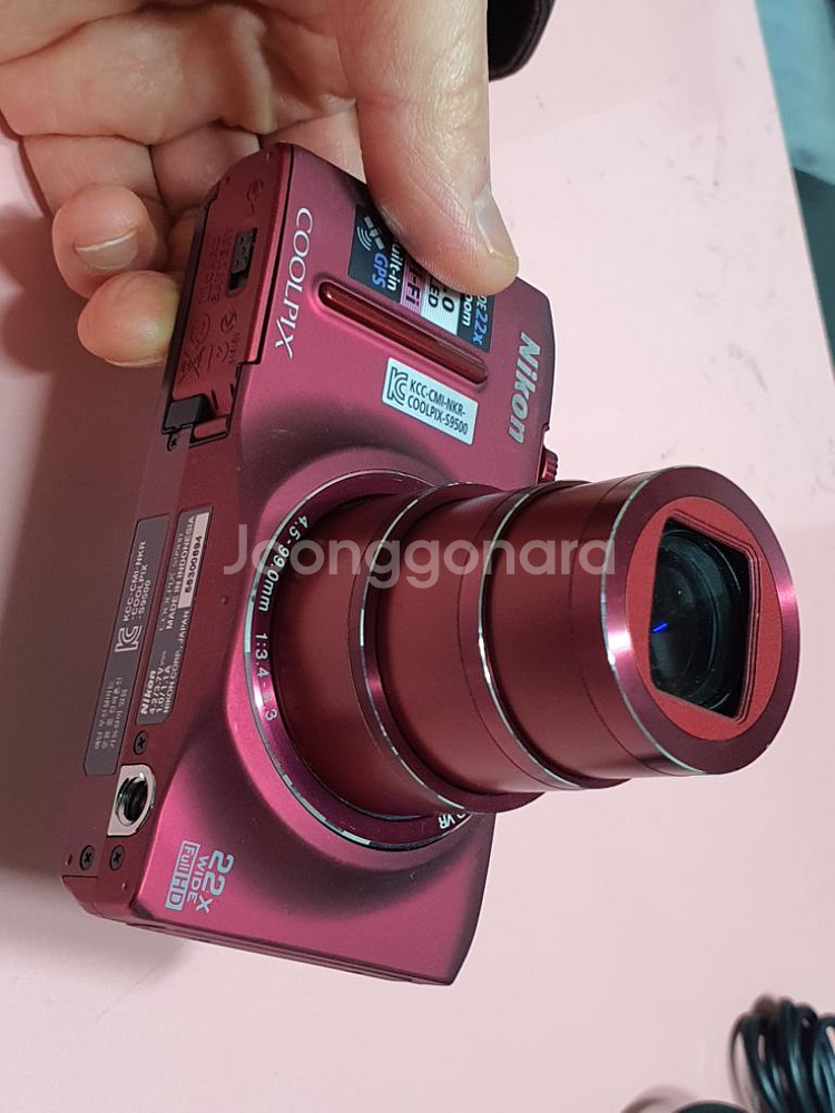 니콘 S9500 메탈릭 레드--5