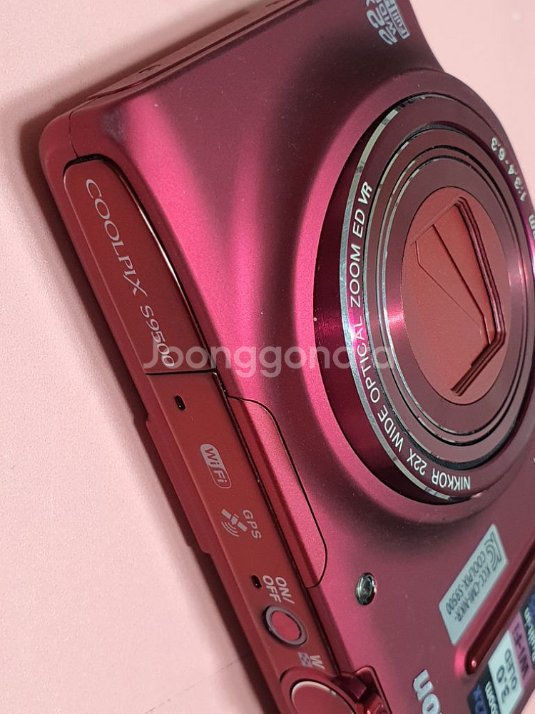 니콘 S9500 메탈릭 레드--6
