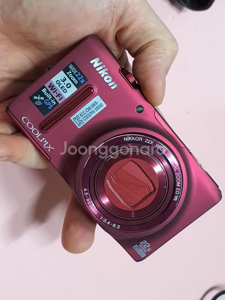 니콘 S9500 메탈릭 레드--9