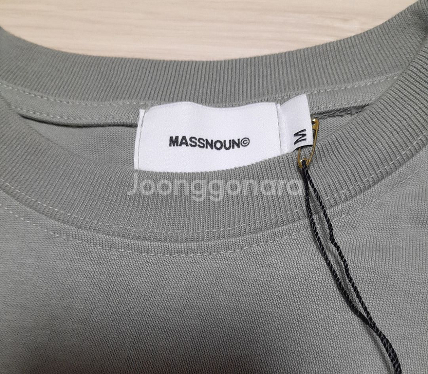(새상품) 매스노운 긴팔티셔츠 카키 (M)--3