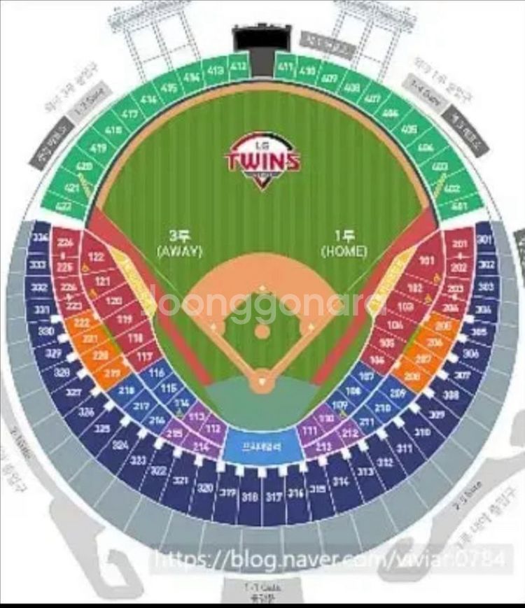 6월10일 LG vs SSG경기 1루 네이비 정가양도--0