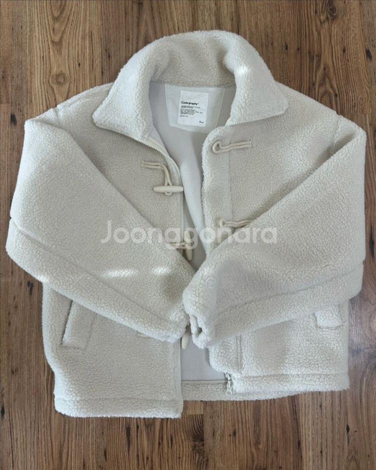 헤비보아 CGP 더플 플리스 자켓_크림--0