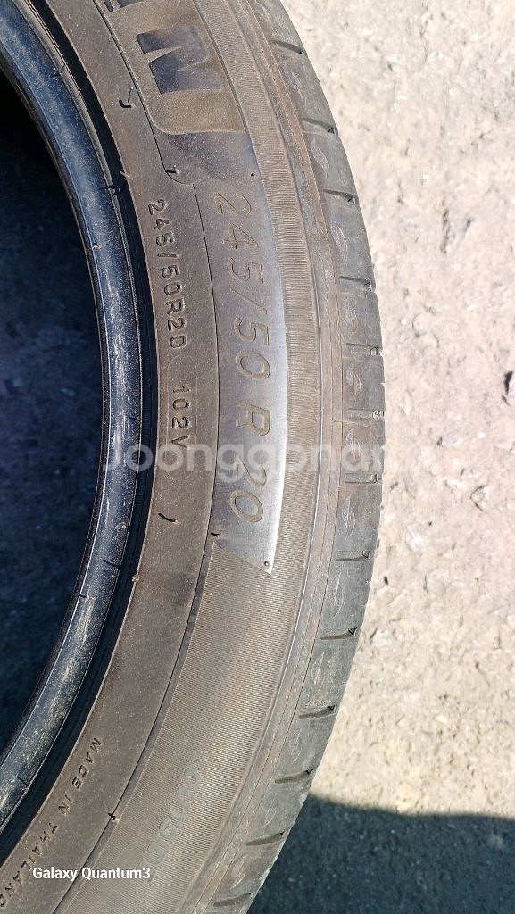 245/50R20 미쉐린 투어AS 2본 A급 팝니다--3