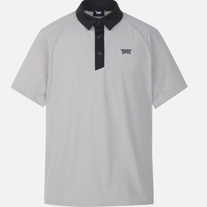 PXG 골프웨어 남성 썸머 로고 포인트 카라 티셔츠