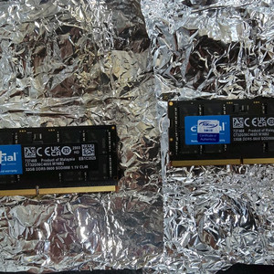 노트북 ddr5 32g 2개 크루셜 5600 팝니다