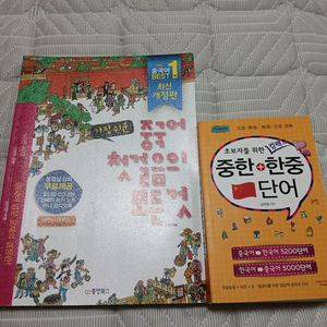 중국어 첫걸음의 모든것 + 중한한중단어 만원에 팝니다.