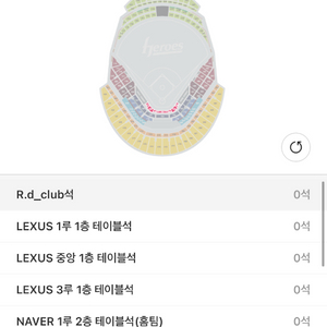 키움엘지 6/7 로얄다이아몬드석 DO6 양도 2연석